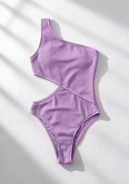 Asymetryczne monokini jednoczęściowy strój kąpielowy na jedno ramię
