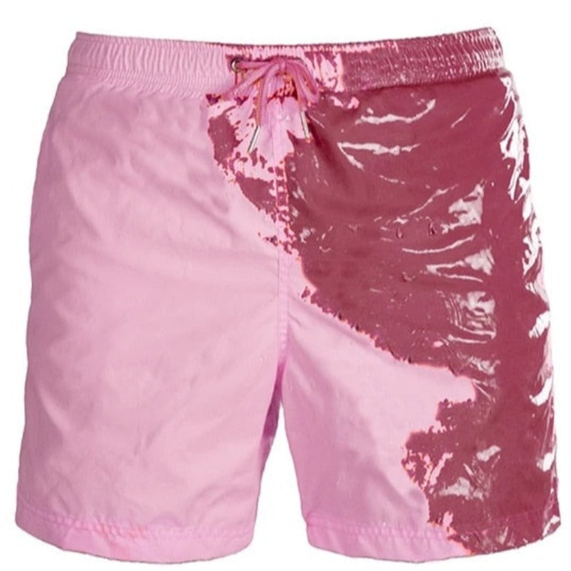 Męskie szorty kąpielowe zmieniające kolor Anthony - Różowy / S