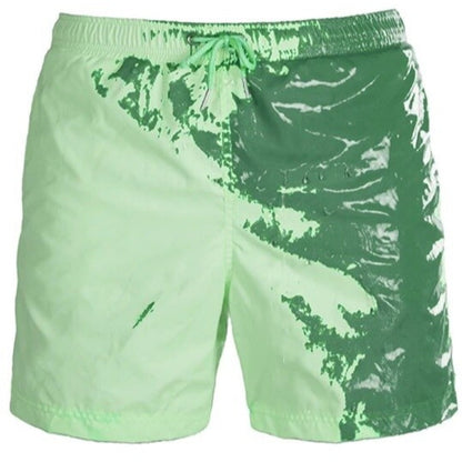 Męskie szorty kąpielowe zmieniające kolor Anthony - Zielony / S
