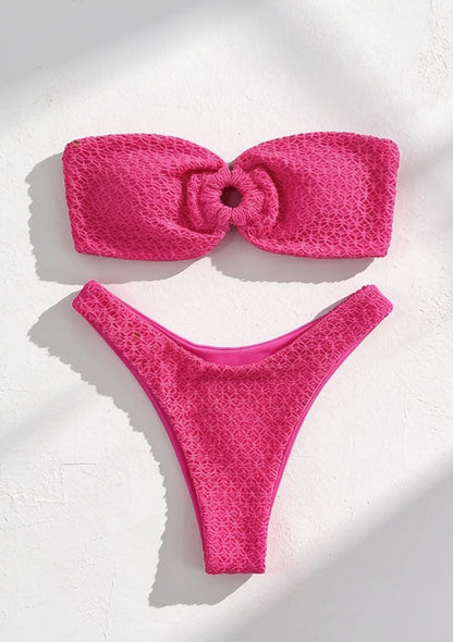 Dwuczęściowy strój kąpielowy bandeau